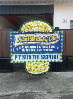 Papan Bunga Duka di Wonolelo
